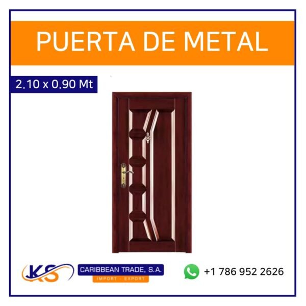 Puerta de Metal 2.10x0.90 m